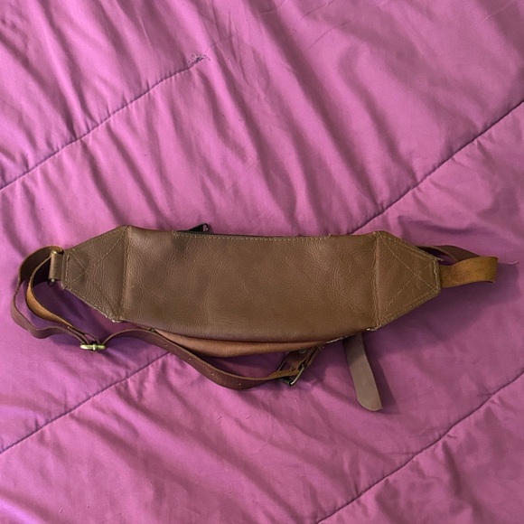 Brown Leather Women's Belt Bag - Picture 2 of 4